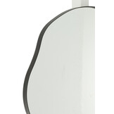 J-LINE WANDSPIEGEL EXTREMA IJZER/GLAS ZWART MEDIUM