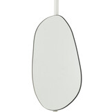 J-LINE WANDSPIEGEL EXTREMA IJZER/GLAS ZWART LARGE