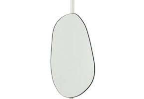 J-LINE WANDSPIEGEL EXTREMA IJZER/GLAS ZWART LARGE