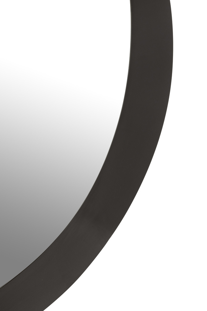 J-LINE WANDSPIEGEL ROND METAAL/GLAS ZWART LARGE
