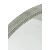 J-LINE RONDE SPIEGEL LEDER GROEN SMALL