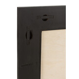 J-LINE SPIEGEL MOLLY EXOTISCH HOUT / ZWART ROTAN SMALL