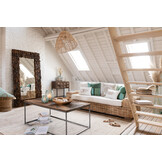 J-LINE SPIEGEL SYMA GERECYCLED HOUT/NATUURLIJK LARGE