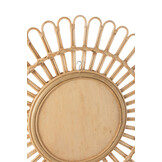 J-LINE RONDE SPIEGEL ELLEN ROTAN NATUREL SMALL