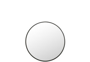 J-LINE RONDE SPIEGEL MAT ZWART EXTRA LARGE