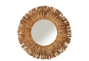 J-LINE RONDE SPIEGEL MAURICE WATERHYACINT BRUIN LARGE