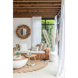 J-LINE RONDE SPIEGEL MAURICE WATERHYACINT BRUIN LARGE