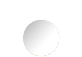 J-LINE RONDE SPIEGEL GLAS/METAAL WIT LARGE