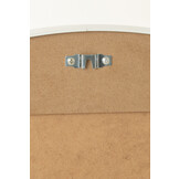 J-LINE RONDE SPIEGEL GLAS/METAAL WIT LARGE