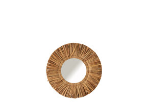 J-LINE RONDE SPIEGEL MAURICE WATERHYACINT BRUIN SMALL