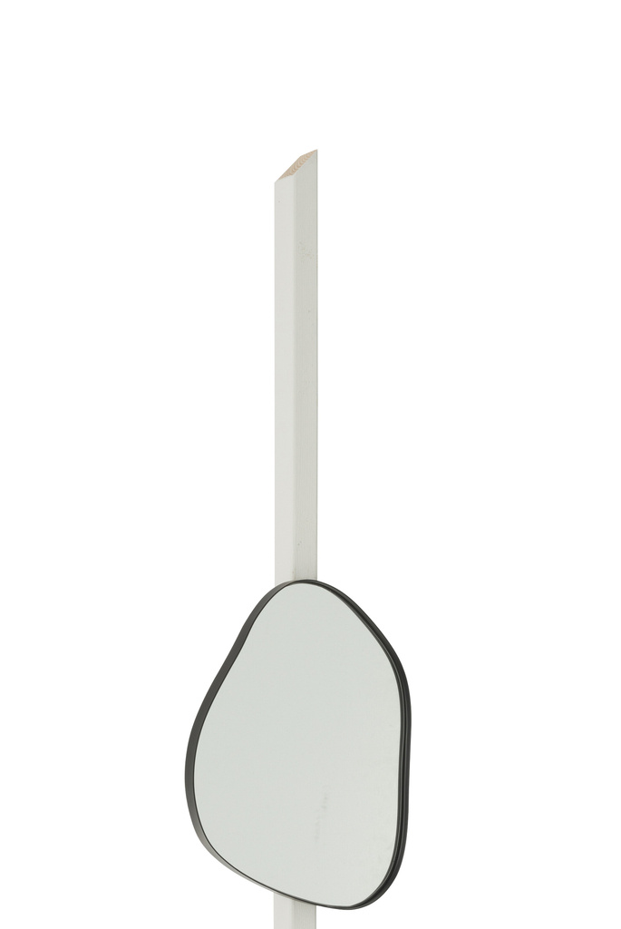 J-LINE WANDSPIEGEL EXTREMA IJZER/GLAS ZWART KLEIN