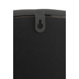 J-LINE RONDE SPIEGEL MAT ZWART LARGE