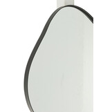J-LINE WANDSPIEGEL EXTREMA IJZER/GLAS ZWART KLEIN