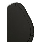 J-LINE WANDSPIEGEL EXTREMA IJZER/GLAS ZWART KLEIN