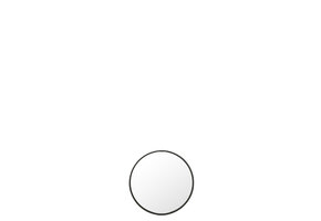 J-LINE RONDE SPIEGEL MAT ZWART MEDIUM