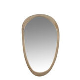 J-LINE SPIEGEL ONREGELMATIG MANGO HOUT LARGE