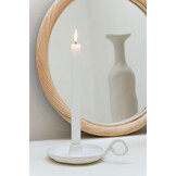 J-LINE RONDE WANDSPIEGEL ROTAN/GLAS NATUREL MEDIUM