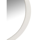 J-LINE RONDE WANDSPIEGEL METAAL/GLAS WIT LARGE