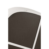 J-LINE RONDE WANDSPIEGEL METAAL/GLAS WIT LARGE