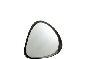 J-LINE SPIEGEL GILES MDF/GLAS ZWART LARGE