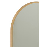 J-LINE OVALE SPIEGEL GRALE GLAS/METAAL GOUD