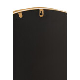 J-LINE RONDE SPIEGEL AURORA IJZER/GLAS GOUD KLEIN