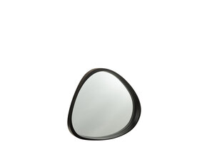 J-LINE SPIEGEL GILES MDF/GLAS ZWART KLEIN
