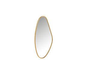 J-LINE SPIEGEL ABSTRACT MDF/GLAS GOUD KLEIN