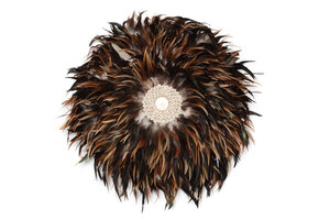 BAZAR BIZAR DE COASTAL JUJU MUURDECORATIE – ZWART/BRUIN L