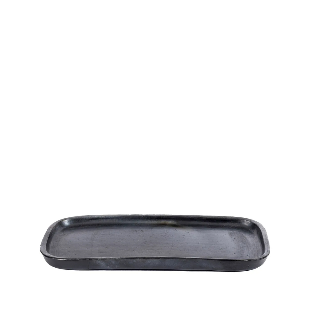 BAZAR BIZAR THE BURNED TAPAS PLATE – ZWART TERRACOTTA