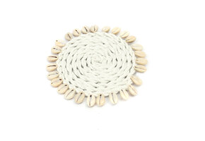 BAZAR BIZAR SEAGRASS SHELL ONDERZETTER WIT