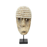 BAZAR BIZAR THE COWRIE MASK ON STAND MEDIUM