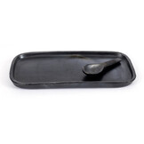 BAZAR BIZAR THE BURNED TAPAS PLATE – ZWART TERRACOTTA