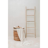 BAZAR BIZAR THE S'IL VOUS PLAID – HANDGEWEVEN KATOEN CRÈME 130×170 CM