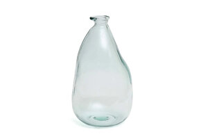 BAZAR BIZAR THE SHUDI VASE – GERECYCLEERD GLAS BLAUW