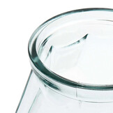 BAZAR BIZAR THE WIDE ORIGAMI VASE – GERECYCLEERD GLAS BLAUW