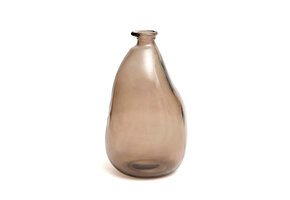 BAZAR BIZAR THE SHUDI VASE – GERECYCLEERD GLAS BEIGE