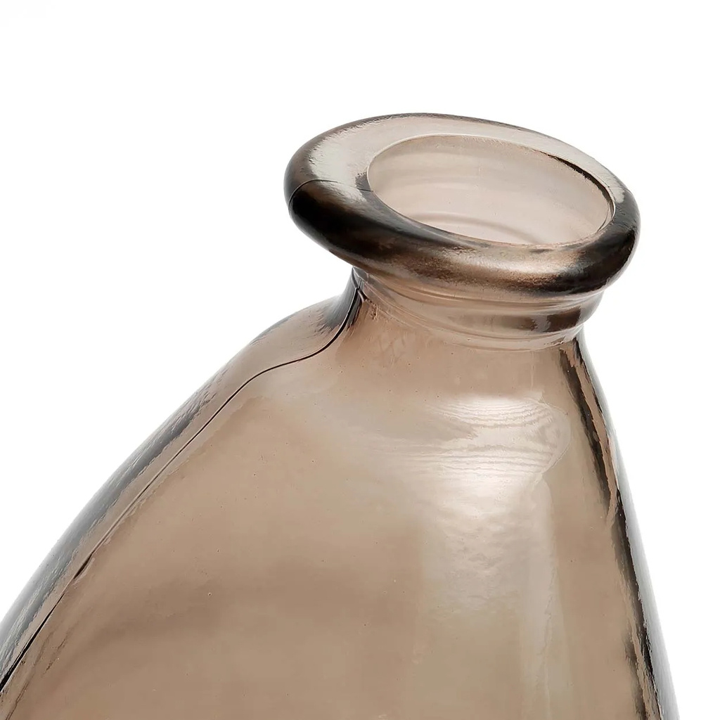 BAZAR BIZAR THE SHUDI VASE – GERECYCLEERD GLAS BEIGE