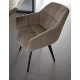 TUINCENTRUM LOPIK STOEL  X-3512XZ (SET VAN 2) – BEIGE/ZWART