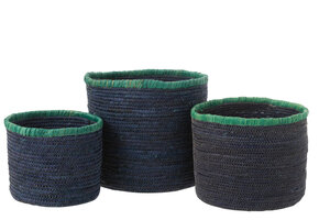 J-LINE SET VAN 3 MANDEN – MAISBLAD DONKERBLAUW/AZURE