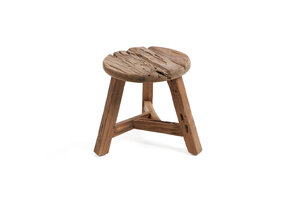 BAZAR BIZAR THE YATAI STOOL – GERECYCLEERD TEAK NATUREL M (33 CM)