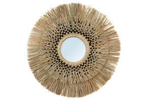 BAZAR BIZAR HAVANA SPIEGEL – NATUUR/ZWART – MAAT L