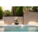 BAZAR BIZAR THE BELLY VASE – ZWART/NATUREL – SMALL