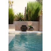 BAZAR BIZAR THE BELLY VASE – ZWART/NATUREL – SMALL