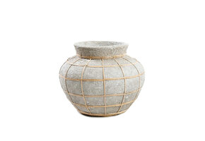 BAZAR BIZAR THE BELLY VASE – CONCRETE NATUREL – SMALL