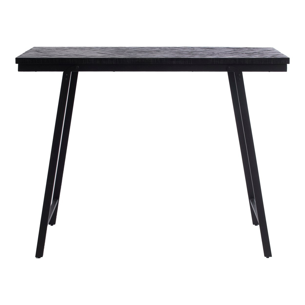 BAZAR BIZAR HERRINGBONE HIGH TABLE – ZWART – 140 CM