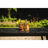 BAZAR BIZAR HERRINGBONE HIGH TABLE – ZWART – 140 CM