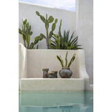 BAZAR BIZAR THE STYLY VASE – TERRACOTTA/RAFFIA ANTIEK GRIJS L (27×33 CM)