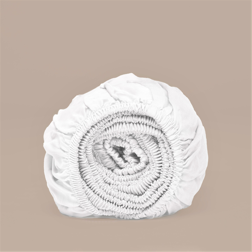 COCO & CICI HOESLAKEN TENCEL™ LYOCELL – SATEEN – WIT – 100×210×30 CM