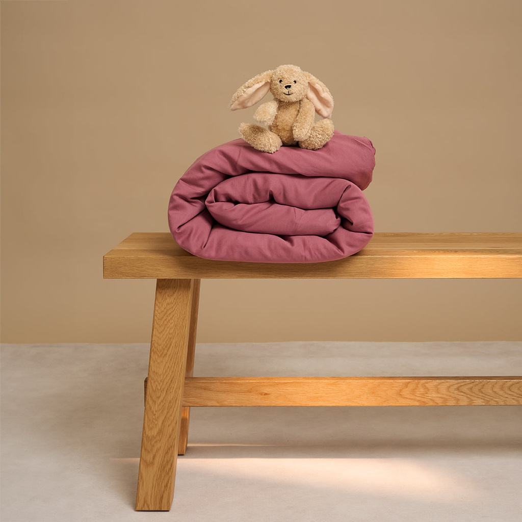 COCO & CICI KIDS DEKBEDOVERTREK – TENCEL™ TWILL – DUSTY ROSE – 120×150 CM